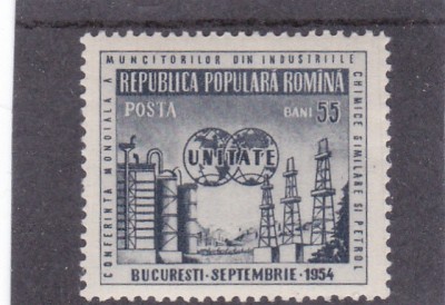 Romania 1954 Lp 373 Conferința internațională a muncitorilor MNH foto
