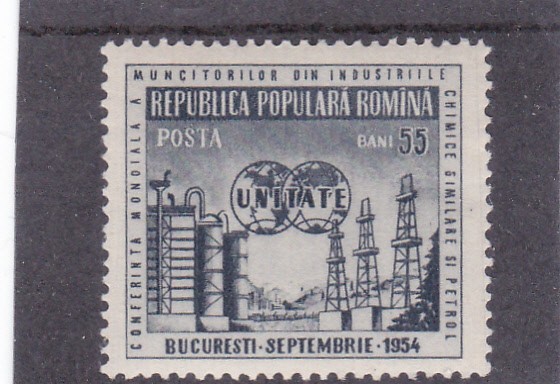Romania 1954 Lp 373 Conferința internațională a muncitorilor MNH