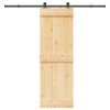 VidaXL Ușă glisantă cu set de feronerie 70x210 cm, lemn masiv de pin 3332670
