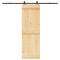 vidaXL Ușă glisantă cu set de feronerie 70x210 cm, lemn masiv de pin 3332670