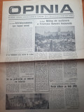 Ziarul opinia 31 ianuarie 1990-mitig la iasi al frontului salvarii nationale