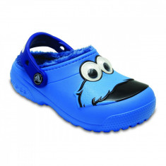 Saboti Crocs Fun Lab Lined Cookie Clog Albastru - Ocean