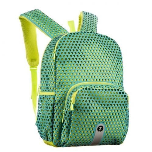 Rucsac Zipit Mesh Light Blue &amp; Green, Cu Buzunare Laterale