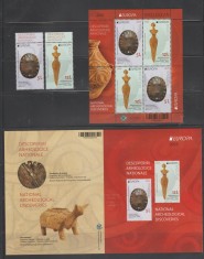 MOLDOVA 2025 EUROPA CEPT - DESCOPERIRI ARHEOLOGICE NATIONALE -Serie 2 timbre+ Carnet(bloc de 4 timbre) MNH**