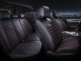 Cumpara ieftin Set huse Scaune Auto Lux Piele ecologica Nissan Juke (2010-2020) Negru Rosu 9buc