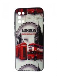 Husa telefon compatibila cu Samsung Galaxy A02s, Antisoc, London, 361HT, Rosu, Silicon, Carcasa