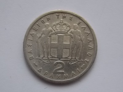 2 drahme 1954 Grecia foto