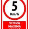 Semn pentru 5 km viteza maxima admisa