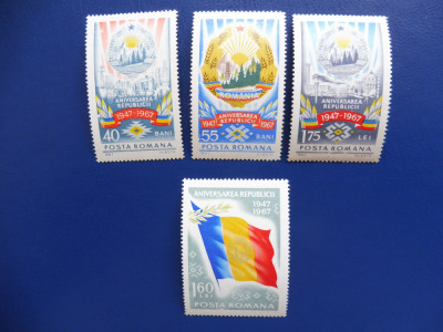 Romania 1967 LP 666 20 DE ANI DE LA PROCLAMAREA REPUBLICII (T115) foto