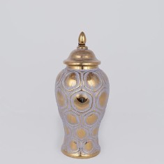 Vaza din ceramica Grey Gold 40 cm
