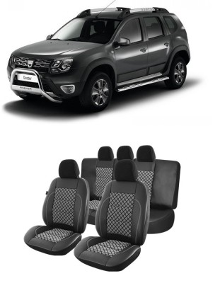 Set huse scaune compatibile Dacia Duster 2010-2017 Piele + Textil (Compatibile cu sistem AIRBAG) foto