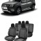 Set huse scaune compatibile Dacia Duster 2010-2017 Piele + Textil (Compatibile cu sistem AIRBAG)