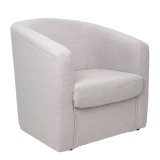 Fotoliu Tudor - stofa T05 - crem