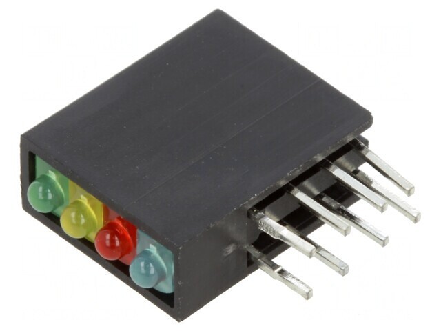 LED &icirc;n Carcasă Multicolor 1,8mm 4 Diode