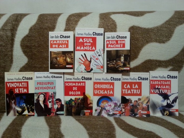 ORHIDEEA UCIGASA/ASUL DIN MANECA/ASUL DIN PACHET/CA LA TEATRU-JAMES HADLEY CHASE (9 VOL)
