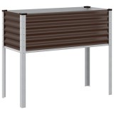 Cumpara ieftin Jardiniera de gradina maro 100x45x90 cm otel