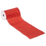 Ghirlanda decorativa panglica 12x500 cm, din PVC, rosie Household NewTrend