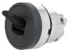 Comutator basculant 22mm negru 2 poziții