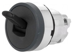 Comutator basculant 22mm negru 2 poziții