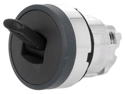 Comutator basculant 22mm negru 2 poziții foto
