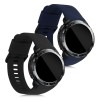 Set 2 curele pentru Honor Watch GS Pro, Silicon, Negru / Albastru, 53585.01, Kwmobile