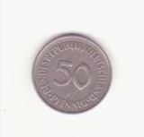 Germania (RFG) 50 pfennigs 1991 - F., Europa, Cupru-Nichel