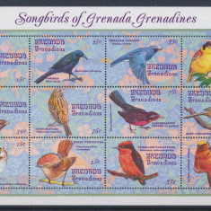 GRENADA GRENADINES 1993 Pasasri migratoare bloc de cate 9 timbre nestampilate