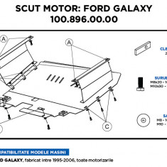 Scut Motor Ford Galaxy 1995-2006. Toate Motorizarile. S 71910 100.896.00.00