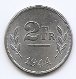 Belgia 2 Francs 1944 (Allied Occupation Coinage) Zinc, 19 mm KM-133