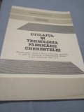 Cumpara ieftin UTILAJUL SI TEHNOLOGIA FABRICARII CHERESTELEI IX-X VICTOR TOCAN 1993, Alta editura, Alte materii, Clasa 11