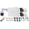 Kit supraveghere Hikvision 3 camere 1 Speed Dome TurboHD 2MP IR 100m zoom 25X 2 camere 5MP ir 40m DVR 4 canale full accesorii SafetyGuard Surveillance
