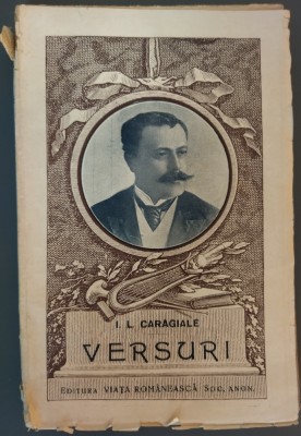 I. L. CARAGIALE - VERSURI (CULESE SI ADNOTATE DE BARBU LAZAREANU) [1922] foto
