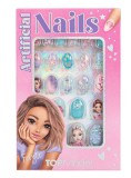 Topmodel Artificial Nails Glitter Beauty And Me Turquoise And Pink