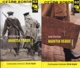 John Buchan - Mantia Verde, Carti Politiste, 2 Volume, Stare Buna, Brosata, 174 Pagini, 2012