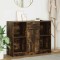 vidaXL Bufetă cu sertar stejar afumat 101x35x76 cm lemn de stratificat 861566