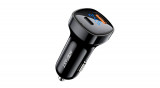 &Icirc;ncărcător auto Acefast 66W USB tip C / USB, PPS, Power Delivery, Quick Charge 4.0, AFC, FCP, negru (B4-negru)