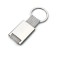 Breloc din metal si chingi, 28 x 60 x 6 mm, gri