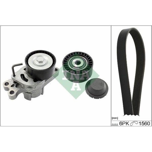 Set curea transmisie Citroen Berlingo (M) 07.96-12.11, Xsara (N1) 04.97-12.05, Xsara Picasso (N68) 09.99-06.12; Peugeot 206 Cc (2d) 09.00-12.08, 206