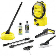 Aparat de spalat cu presiune Karcher K 2 Classic Car &amp; Home EU, 1400 W, 110 bar, 360 l/h debit maxim, furtun presiune 3 m, perie exterior T7, incl