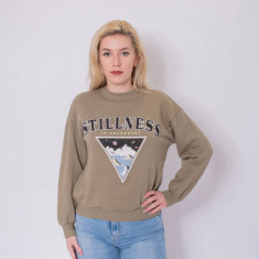 Bluza cu maneca lunga si print Pull&Bear