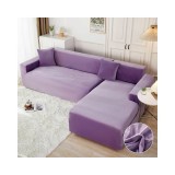 Cumpara ieftin Huse Elastice pentru Coltar din Catifea - JO554 Lila