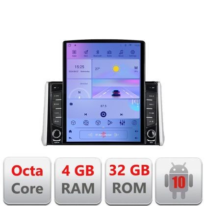 Navigatie Toyota Rav4 2018- G-RAV4 ecran tip TESLA 9.7&quot; cu Android Radio Bluetooth Internet GPS WIFI 4+32GB DSP 4G Oct v1 CarStore Technology