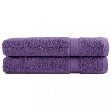 Cumpara ieftin Prosoape premium SOLUND 2 buc. violet 100x200 cm 600 gsm
