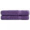 vidaXL Prosoape premium SOLUND 2 buc. violet 100x200 cm 600 gsm