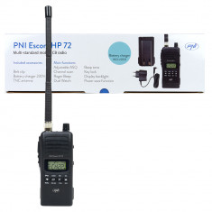 Aproape nou: Statie radio CB portabila PNI Escort HP 72, 4W, AM-FM, ASQ, Dual Watch