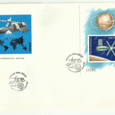 Romania FDC 1974 - Cosmonautica Skylab Cosmos - LP 868