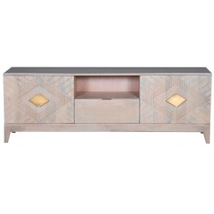 Mobilă TV DKD Home Decor Bej Metal Lemn de mango 175 x 40 x 60 cm