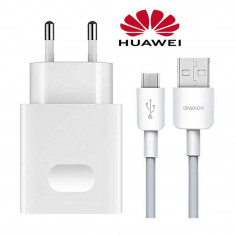 Incarcator Telefon Priza USB Huawei QUICK CHARGE + Cablu MicroUSB Huawei hw-0592 Original foto