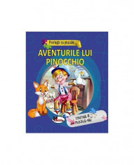 Aventurile lui Pinocchio. Pove?ti cu puzzle foto