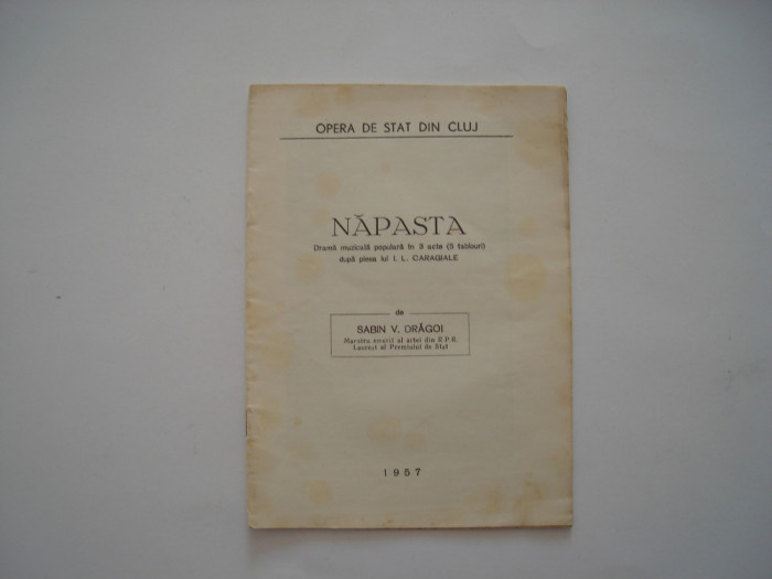 Program Opera de Stat din Cluj, Napasta, 1957